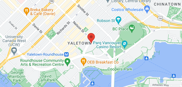 map of 909 1008 CAMBIE STREET